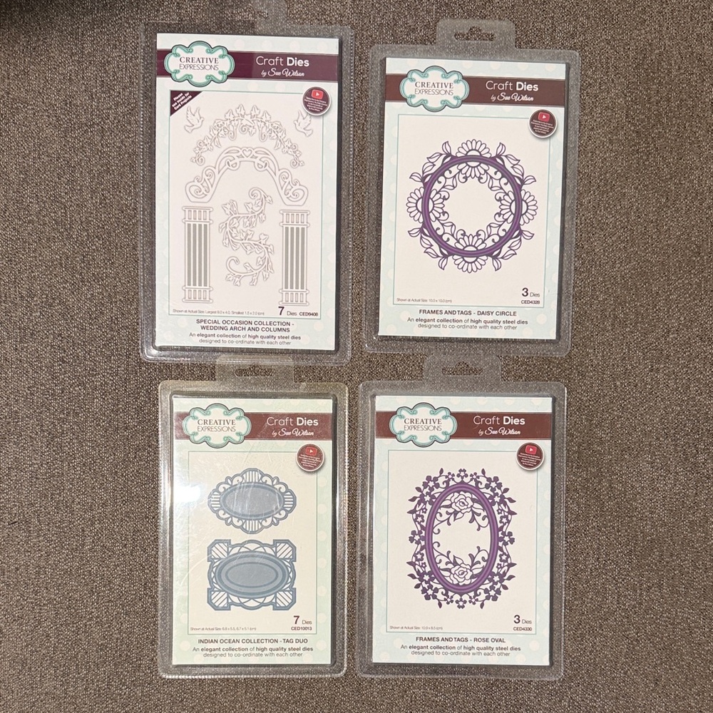 Creative Expressions Sue Wilson Craft Dies Bundle of 4 All NWT
